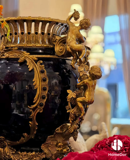 Napoleon III Imperial Cobalt Blue Palace Garniture