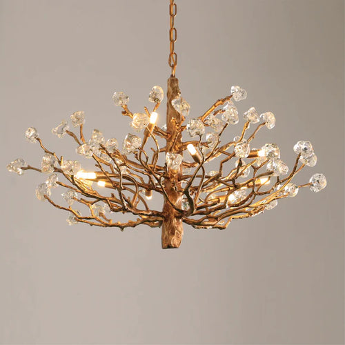 HomeDor Linn Luxury Vintage Gemstone Branch Crystal Chandelier