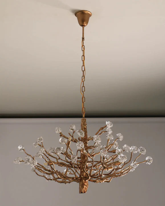 HomeDor Linn Luxury Vintage Gemstone Branch Crystal Chandelier