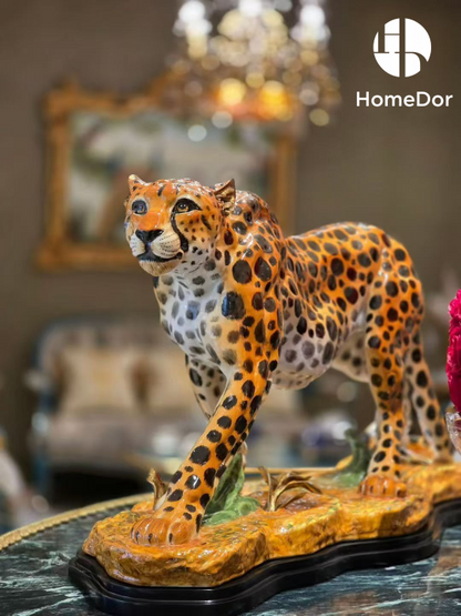 The cheetah has never quite belonged to the domestic world. Too fast, too wild, too much its own creature. And yet for centuries, European collectors brought it indoors anyway, in paint, in bronze, in porcelain, because the finest interiors have always understood that a room without something untamed in it is merely a room.