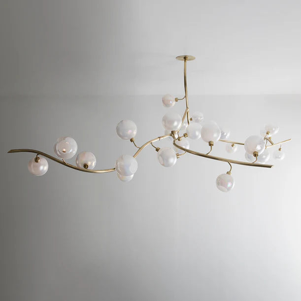 HomeDor Modern Hand-blown Glass Globes Chandeliere