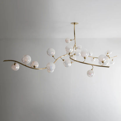 HomeDor Modern Hand-blown Glass Globes Chandeliere