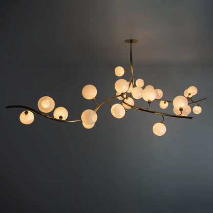 HomeDor Modern Hand-blown Glass Globes Chandeliere
