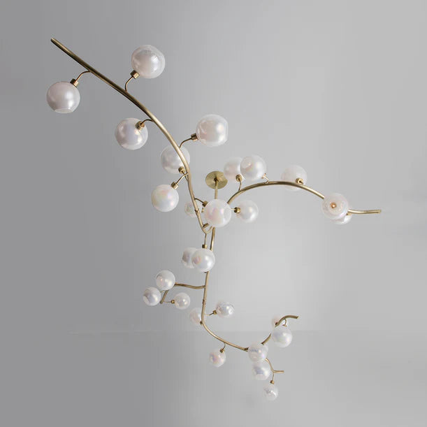 HomeDor Modern Hand-blown Glass Globes Chandeliere