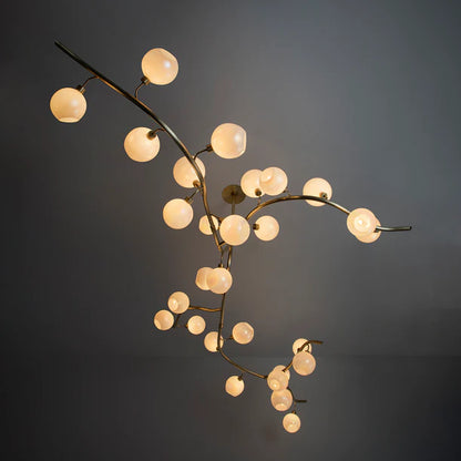 HomeDor Modern Hand-blown Glass Globes Chandeliere