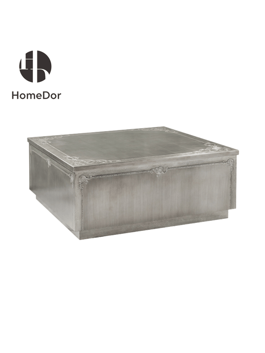 High-End Silver Occasional/Coffee Tables with Ornate Metal Like Detailing1