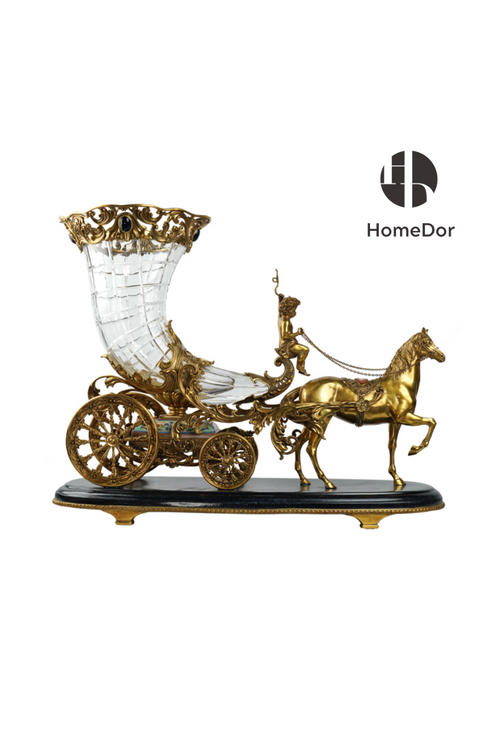 Royal Carriage Crystal Glass Chariot