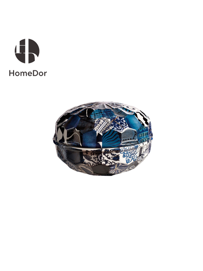 HomeDor Artistic Patchwork Diamond-Embossed Porcelain Set