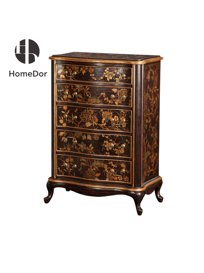 HomeDor Ember Bloom Noir Series Storage Cabinet Collection