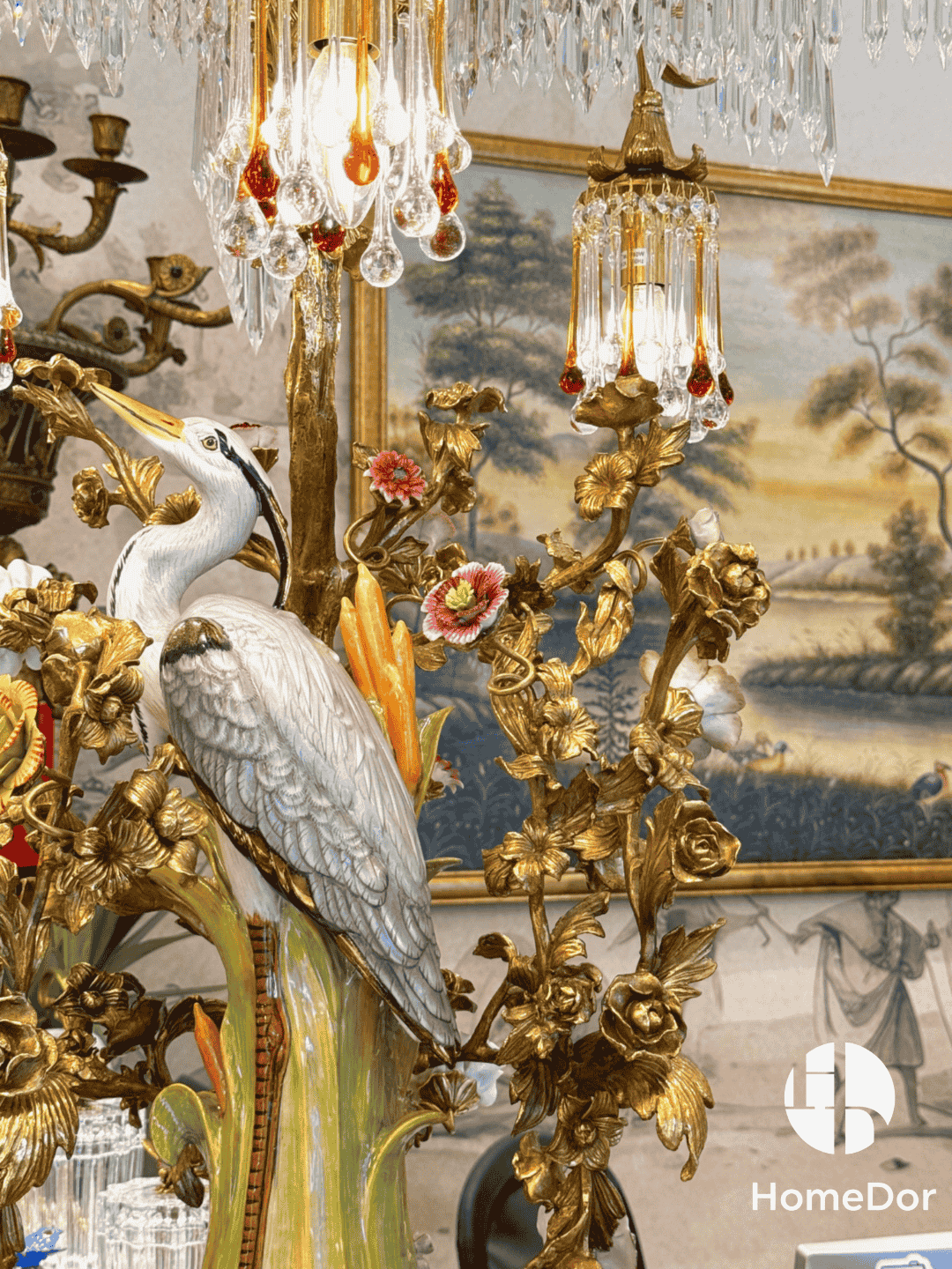 HomeDor × FH&Home | Avian Melody Chinoiserie Crystal Fringed Table Lamp8