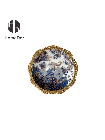 HomeDor × FH&Home | Luxe Baroque Floral & Bird Hand-Painted Porcelain Decor Set III3