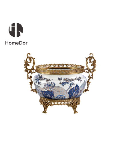 HomeDor × FH&Home | Luxe Baroque Floral & Bird Hand-Painted Porcelain Decor Set III5