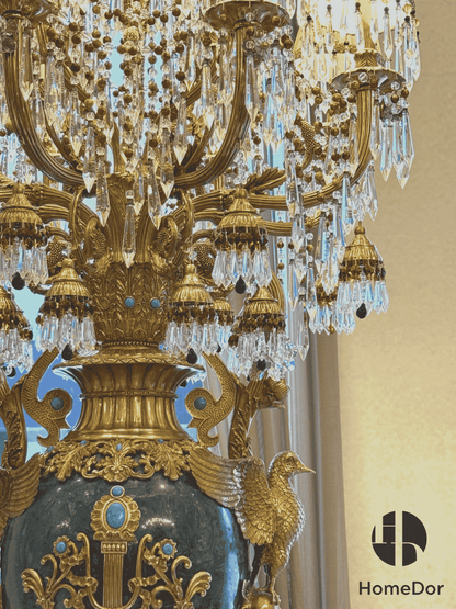 HomeDor × FH&Home | Neo-Baroque Art Deco Majesty Turquoise Floor Lamp2