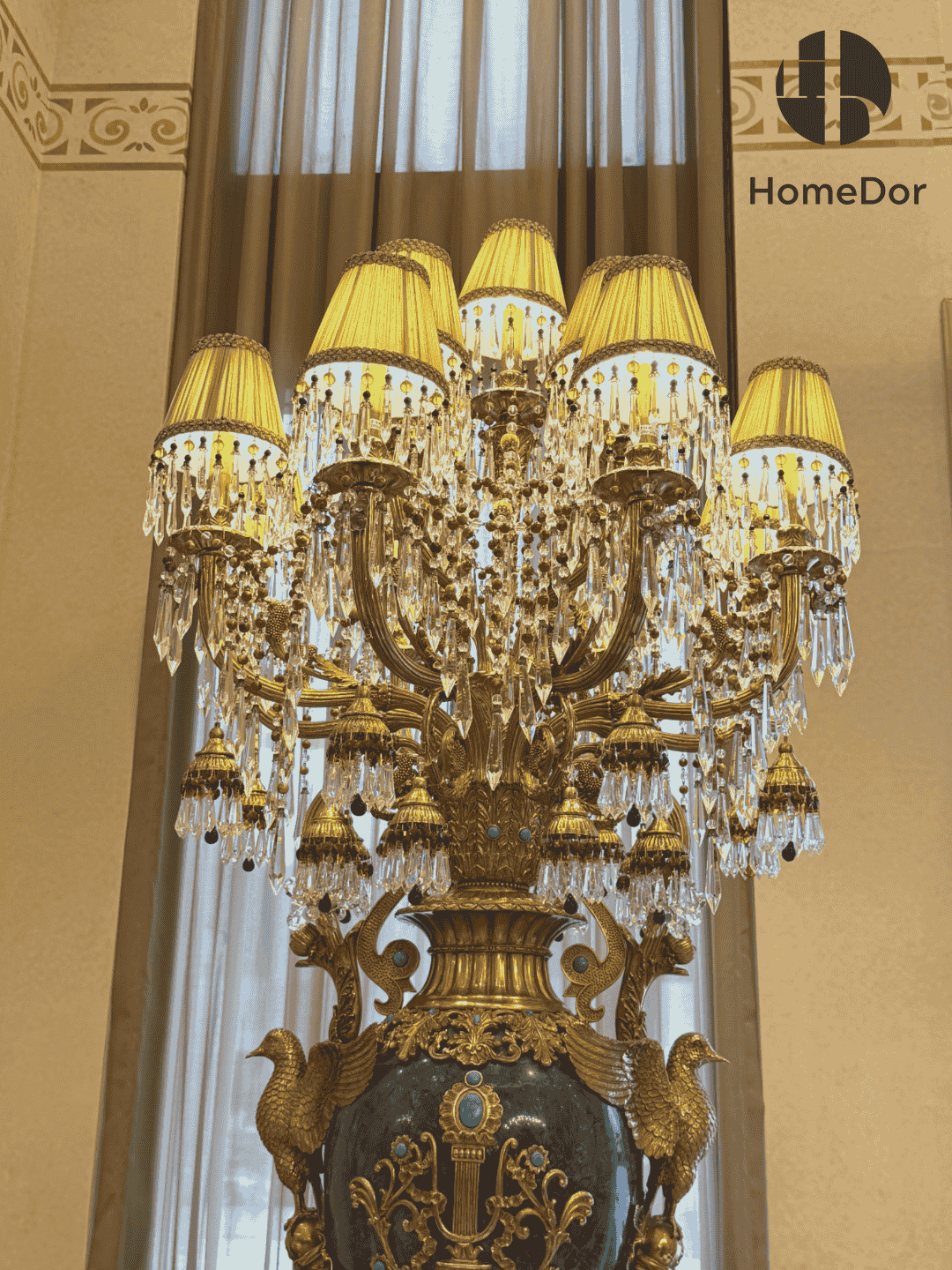 HomeDor × FH&Home | Neo-Baroque Art Deco Majesty Turquoise Floor Lamp3