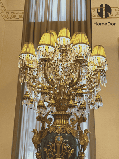 HomeDor × FH&Home | Neo-Baroque Art Deco Majesty Turquoise Floor Lamp3