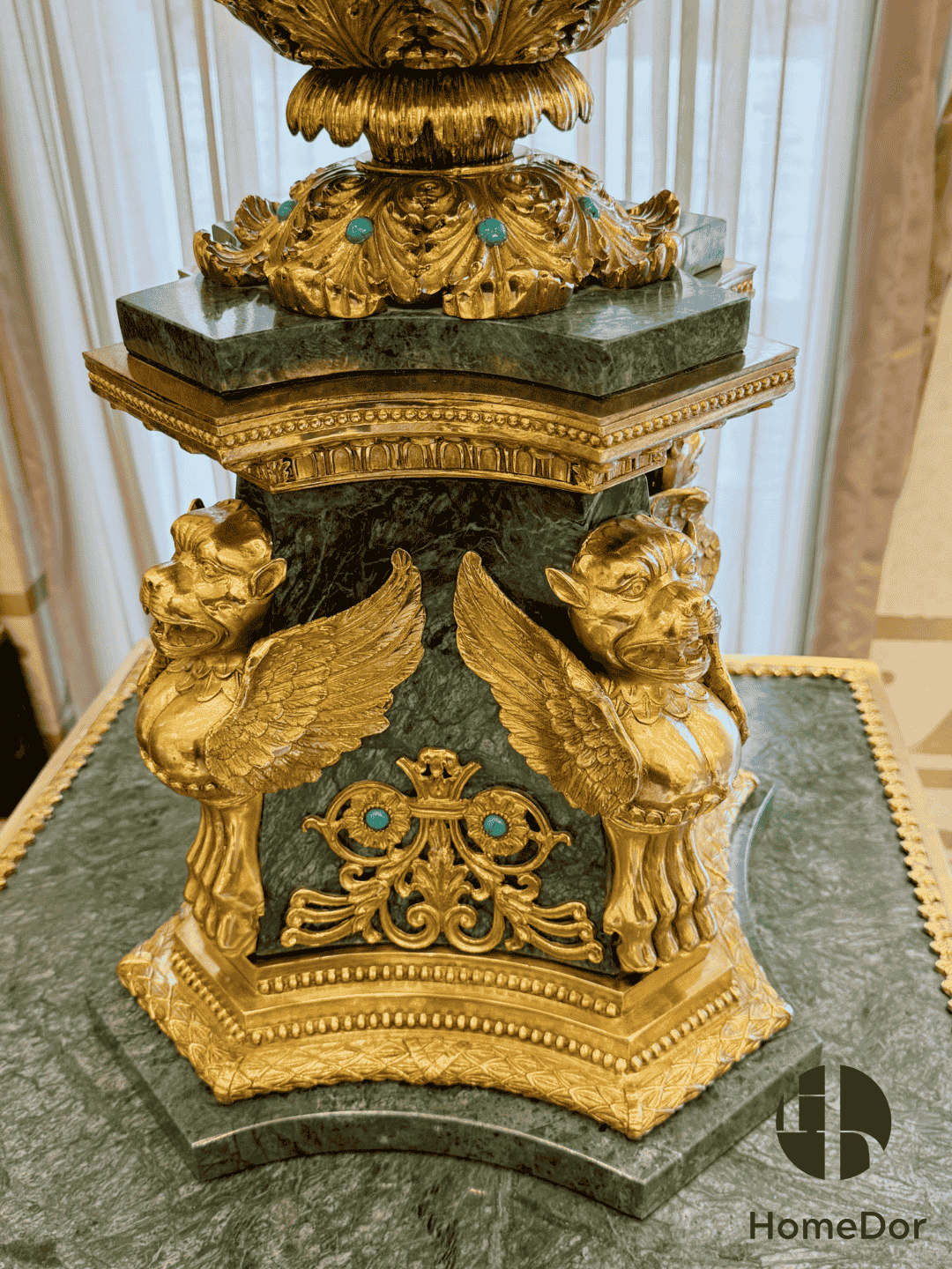 HomeDor × FH&Home | Neo-Baroque Art Deco Majesty Turquoise Floor Lamp5