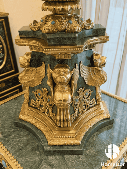 HomeDor × FH&Home | Neo-Baroque Art Deco Majesty Turquoise Floor Lamp6