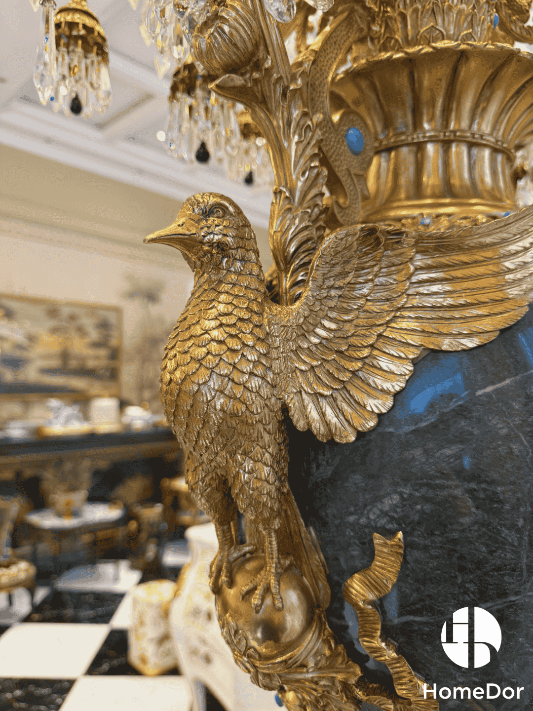 HomeDor × FH&Home | Neo-Baroque Art Deco Majesty Turquoise Floor Lamp7