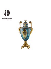 Lidded Jar: L22cm × W16cm × H41cm