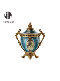 Decorative Urn: L39cm × W25cm × H46cm