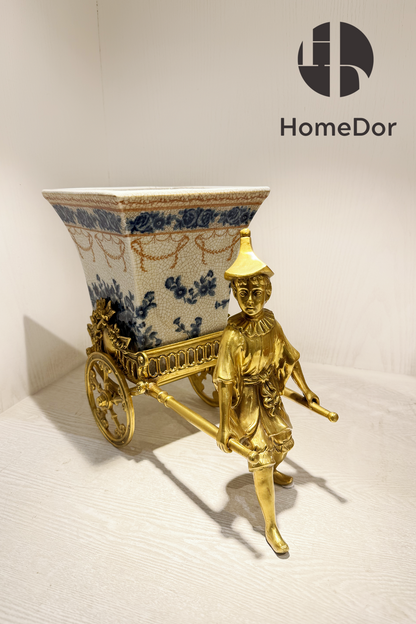 HomeDor × FH&Home |  Sophisticated Blue-and-White Porcelain Table Decor Set