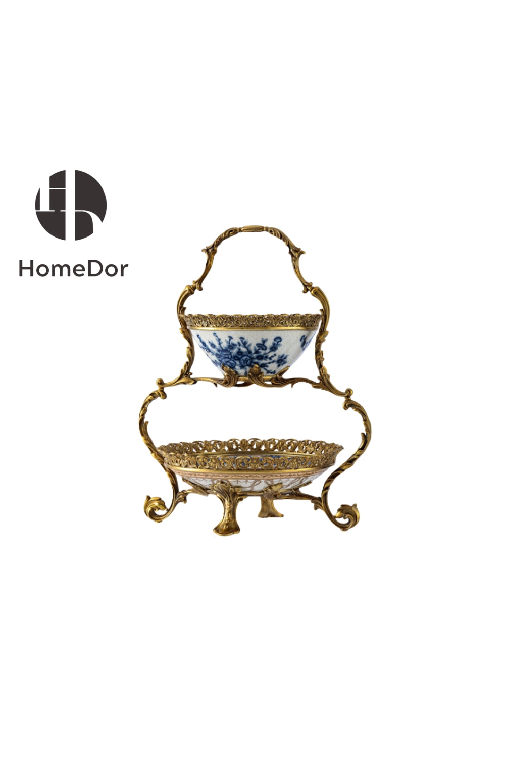 HomeDor × FH&Home |  Sophisticated Blue-and-White Porcelain Table Decor Set