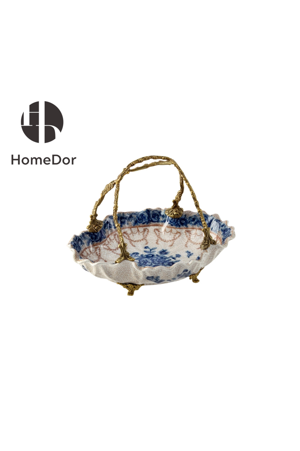 HomeDor × FH&Home |  Sophisticated Blue-and-White Porcelain Table Decor Set