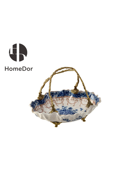 HomeDor × FH&Home |  Sophisticated Blue-and-White Porcelain Table Decor Set