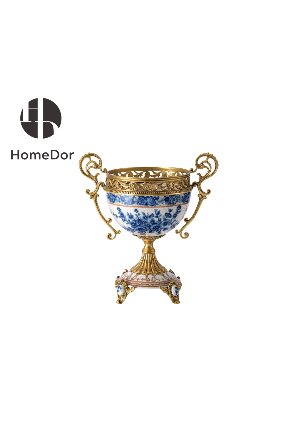 HomeDor × FH&Home |  Sophisticated Blue-and-White Porcelain Table Decor Set