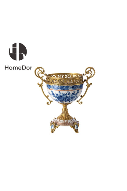 HomeDor × FH&Home |  Sophisticated Blue-and-White Porcelain Table Decor Set