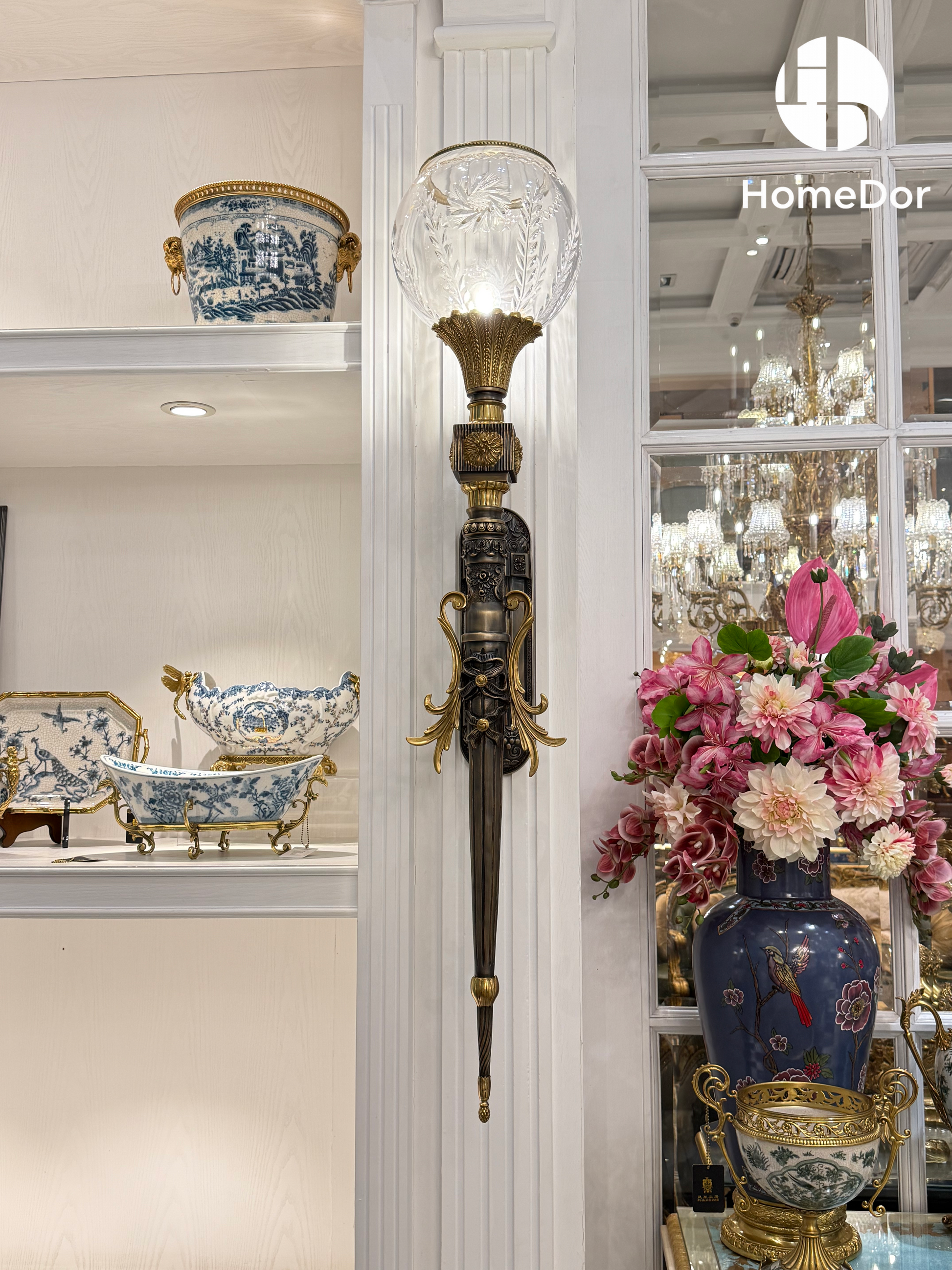 HomeDor × FH&Home | Vintage Classic Mid-Century Brass Wall Sconce2