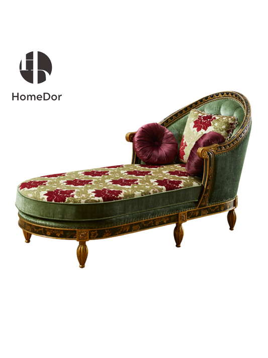 Shadowed Blossoms Series Luxe Sophisticated Chaise Lounge