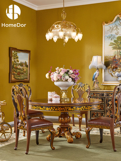 HomeDor × FH&amp;Home | ثريا نحاسية تاجية بظلال زجاجية مستوحاة من الفاكهة