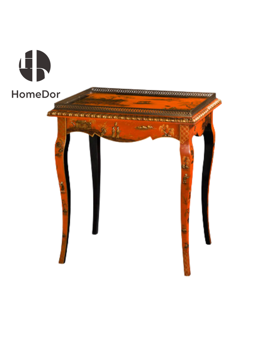 HomeDor Gilded Orange Charm Series Accent Table
