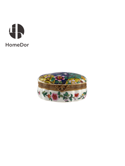 HomeDor Luxe Classical Polychrome Bird-Blossom Decor Set-II