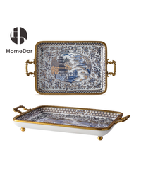 Handled Tray: L56cm × W34cm × H9cm