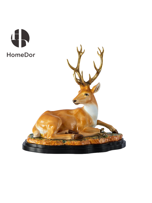 HomeDor Luxury Majestic Sika Deer Sculpture