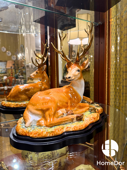 HomeDor Luxury Majestic Sika Deer Sculpture