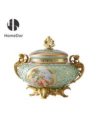 Decorative Urn: L25cm × W22cm × H22cm