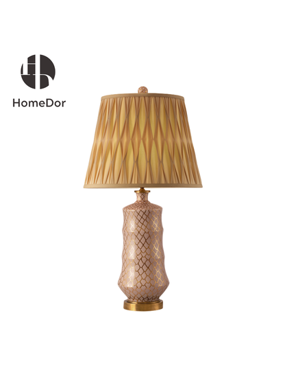 HomeDor Modern Luxury Mermaid Scale Porcelain Table Lamp