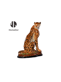 Sitting Cheetah: L50cm X W30cm X H62cm