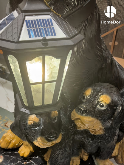 HomeDor Rottweiler Brass Floor Lamp Details