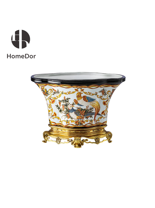Oiseaux de Buffon Porcelain Jardinière