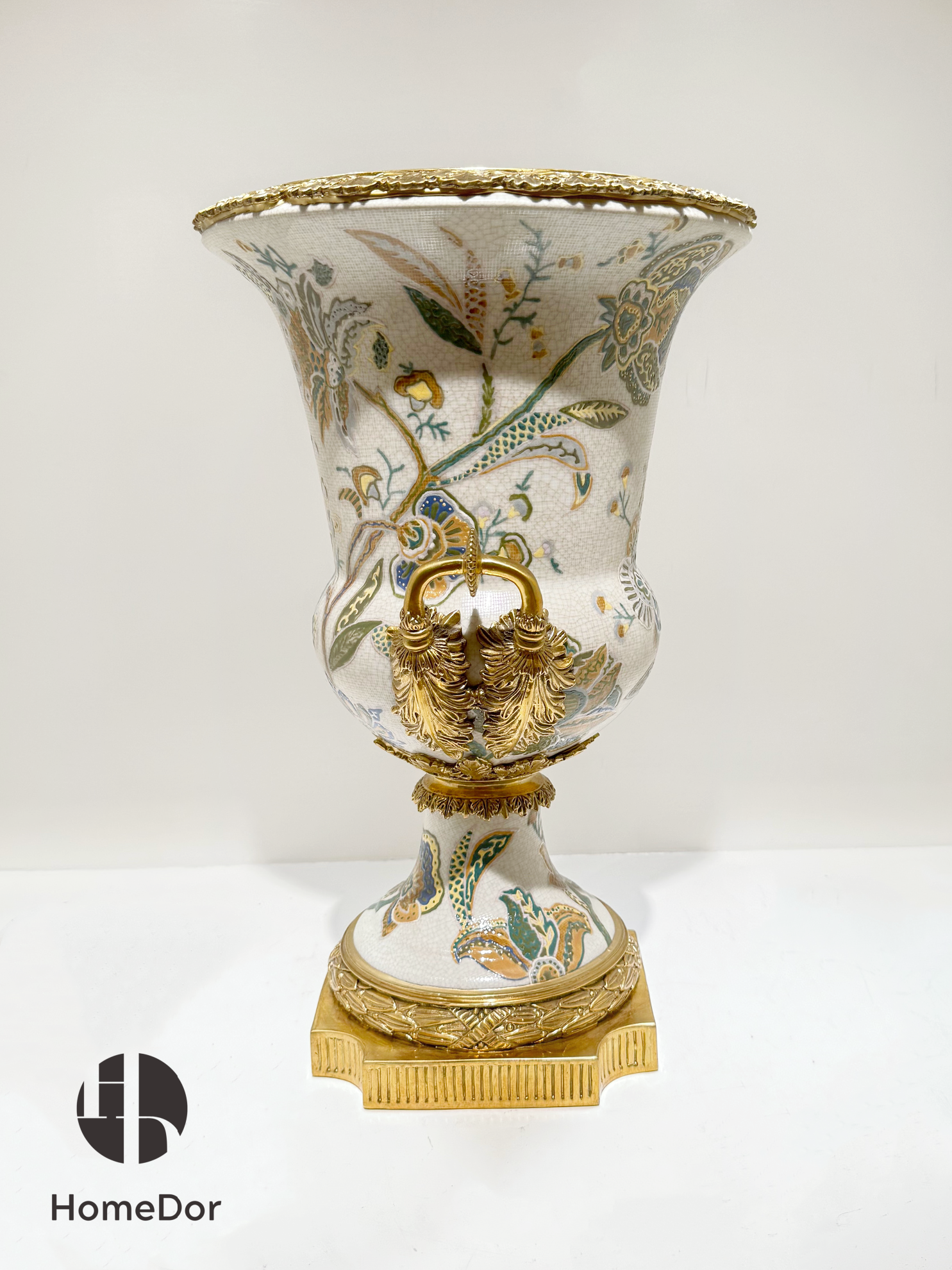 Vintage Chinoiserie Luxury Blossom & Brass Table Decor Set