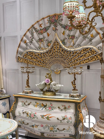 HomeDor_white color artistic foyer design 