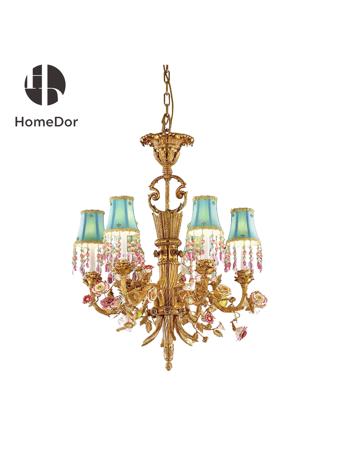 HomeDor × FH&Home | California Sunset Flower Embellished Chandelier