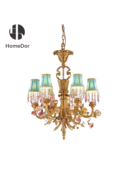 HomeDor × FH&Home | California Sunset Flower Embellished Chandelier