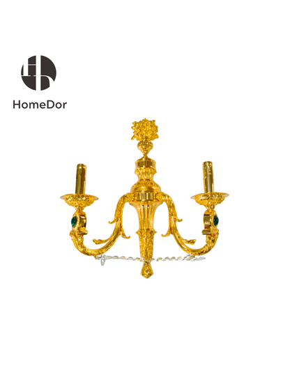 HomeDor × FH&Home | Vintage French Gold 2-Arm Wall Sconce