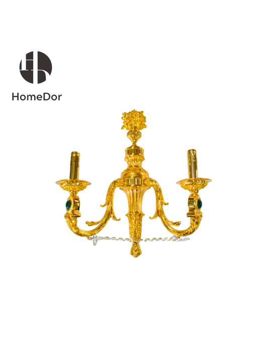 HomeDor × FH&Home | Vintage French Gold 2-Arm Wall Sconce
