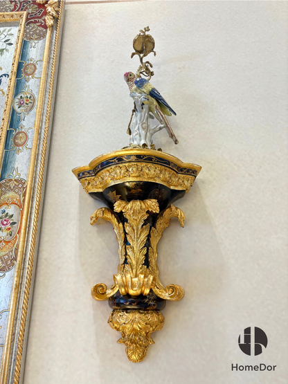 HomeDor × FH&amp;Home | Decoración de pared con pedestal vintage de estilo rococó 